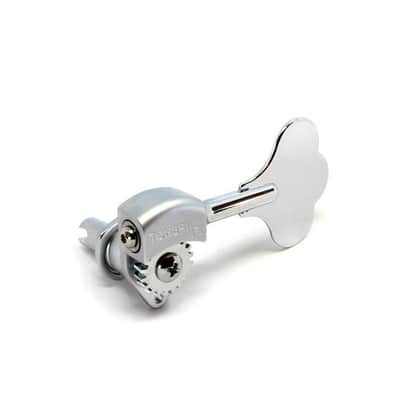 1 Hipshot Chrome Licensed Ultralight Bass Tuner 14mm 3/8 Clover image 1
