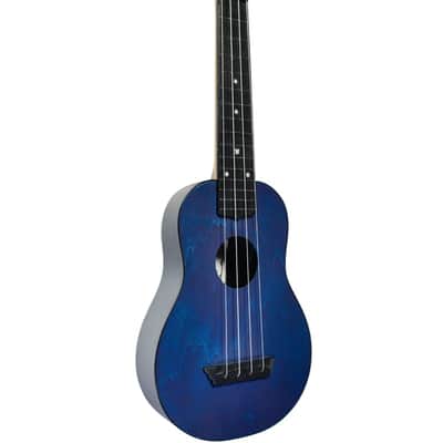 Flight TUS35 Dark Blue Travel Soprano Ukulele - Dark Blue plastic and a laminate linden top image 10