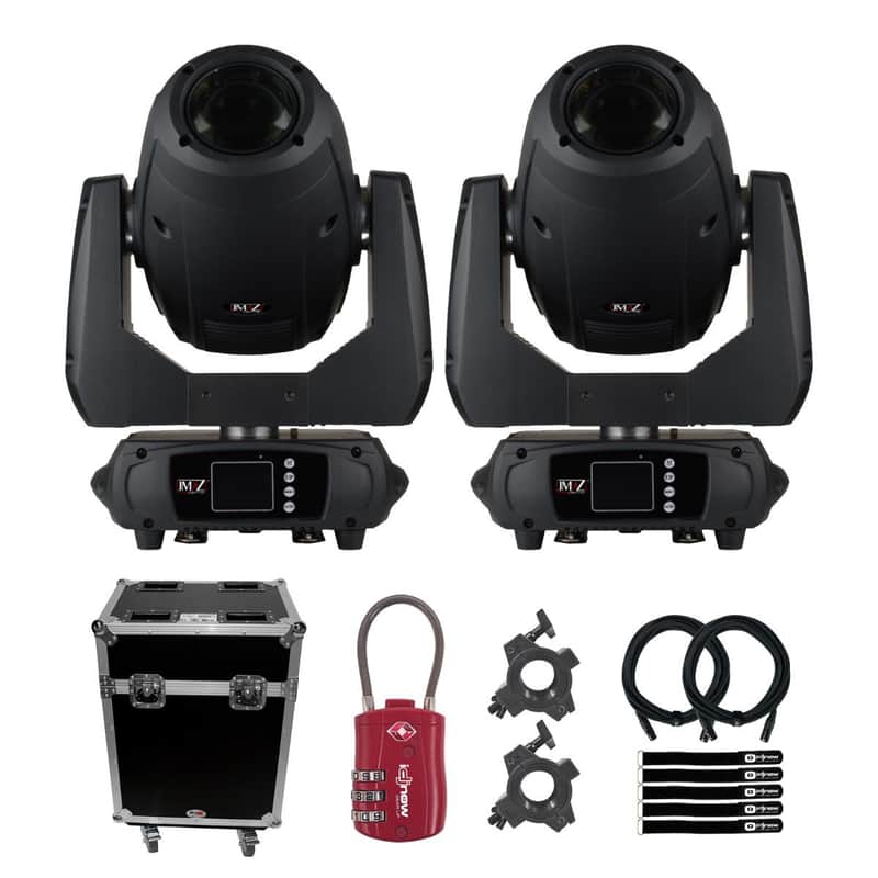 JMAZ Lighting JZ3027 Attco Spot 250Z DMX LED Moving Head Light Fixtures Pair image 1