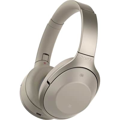 Sony MDR-1000X/C Gray-Beige Hi-Res Bluetooth Wireless Noise Cancelling Headphones image 1