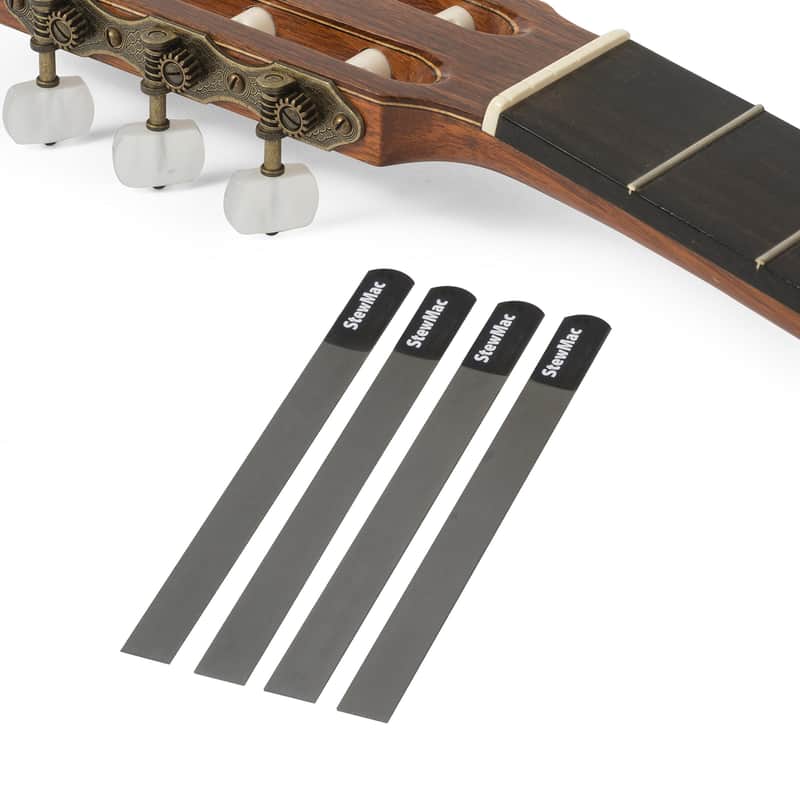 StewMac Gauged Nut Slotting File Set for Classical Guitar - Set of 4 image 1