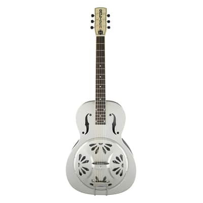 Used Gretsch G9221 Bobtail Steel Round-Neck A/E Steel Body Resonator Guitar image 2