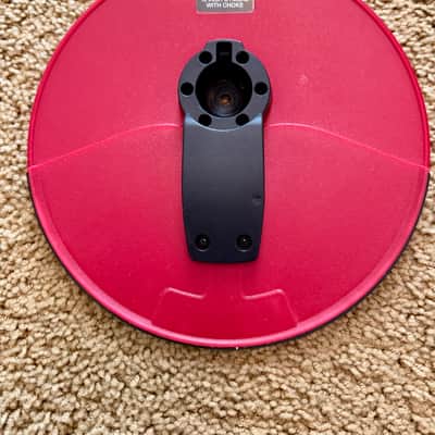 Lot of (4) Red/Black Alesis Electronic 10" Drum Cymbal w/ Choke & Mount Arms (STUDIO GEARS) image 3