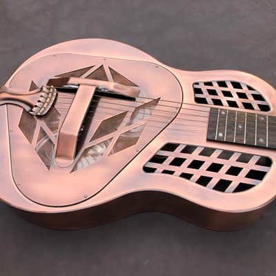 Recording King RM-991-M Tricone Resonator Guitar Champagne Matte & Gigbag image 1