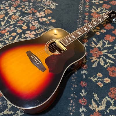 Ibanez SGE220VS Stage Series Dreadnought Acoustic/Electric Guitar 2010s - Vintage Sunburst image 2