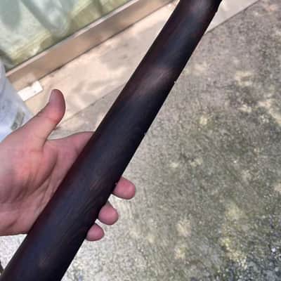1 Large headstock 25.5 inch 22 frets wenge guitar neck hole 10mm Satin wenge fingerboard image 5