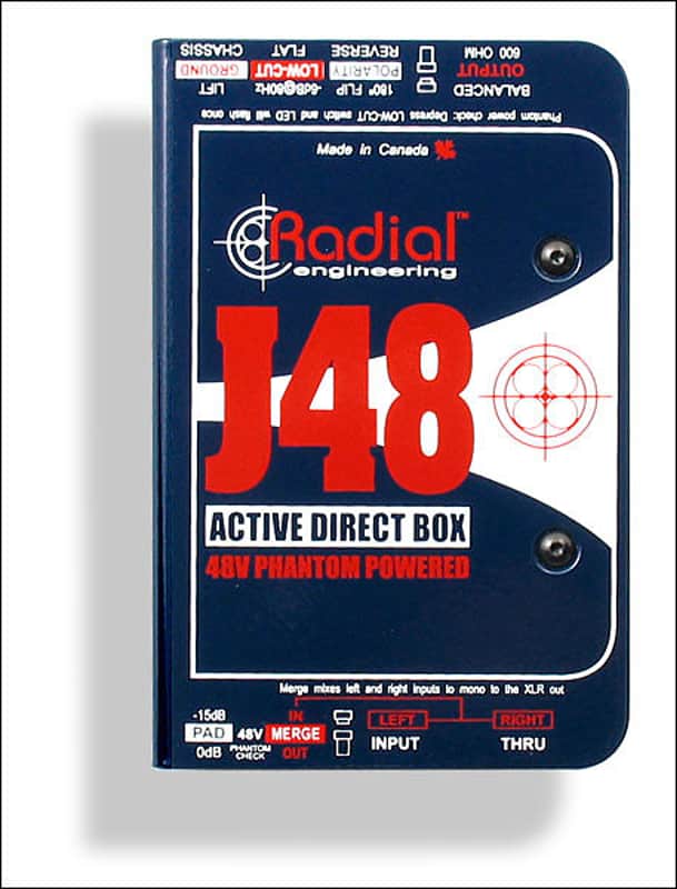 Radial J48 Phantom Powered Active Direct Box image 1