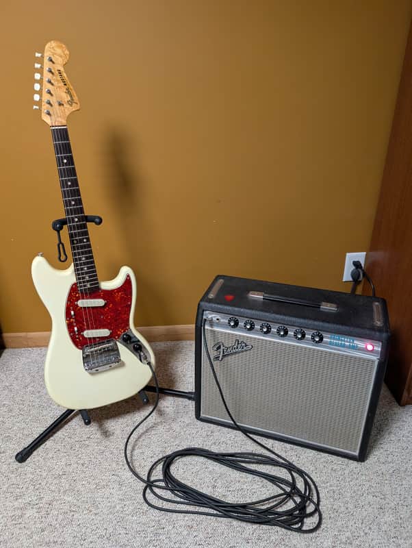 Fender Mustang 1967 (Birdseye Maple) & 1968-1969 Princeton Reverb Amp Package
