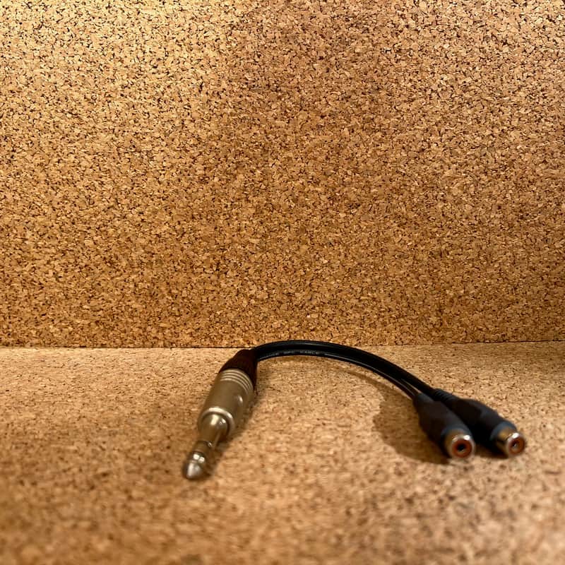 High Quality 6.35mm (1/4") Stereo Jack to Dual RCA Audio Cable image 1