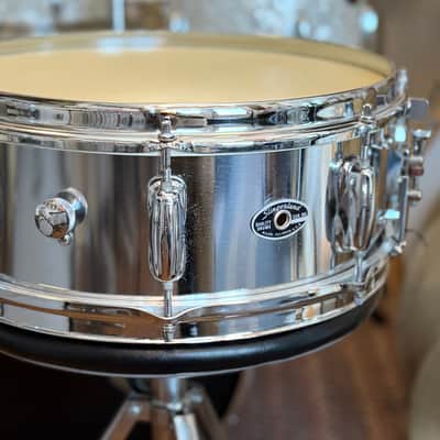 Slingerland No. 141 Festival Model 5x14" 8-Lug Chrome Over Steel Snare Drum with Rapid Strainer 1973 - 1979 - Chrome image 2