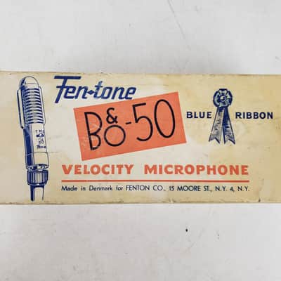 Vintage Fentone B&O-50 Ribbon Microphone Bang & Olufsen Box & Cable BM3 image 12