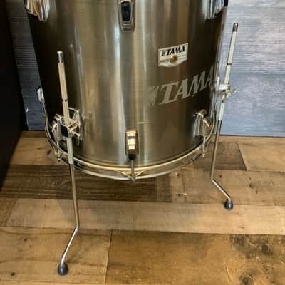 Tama Swingstar 16x16 Floor Tom Vintage 1980s - Misty Chrome image 9