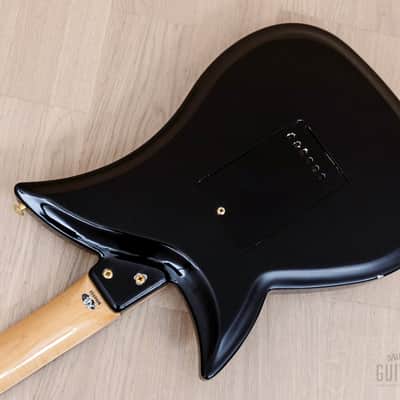 1980s Tokai Blazing Fire Talbo A-100D Vintage Aluminum Body Guitar HH Black, Japan image 13