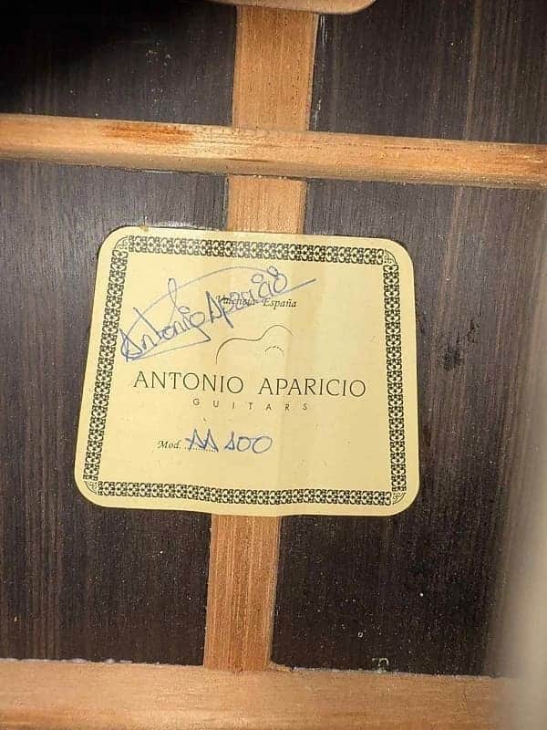 Antonio Aparicio AA100 classical guitar All solid woods cedar top image 1