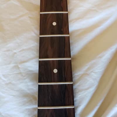 $575 Warmoth Deluxe 5 in line Jazz Bass neck in Rosewood - Ziricote fretboard plus Gotoh GB7 tuners image 4