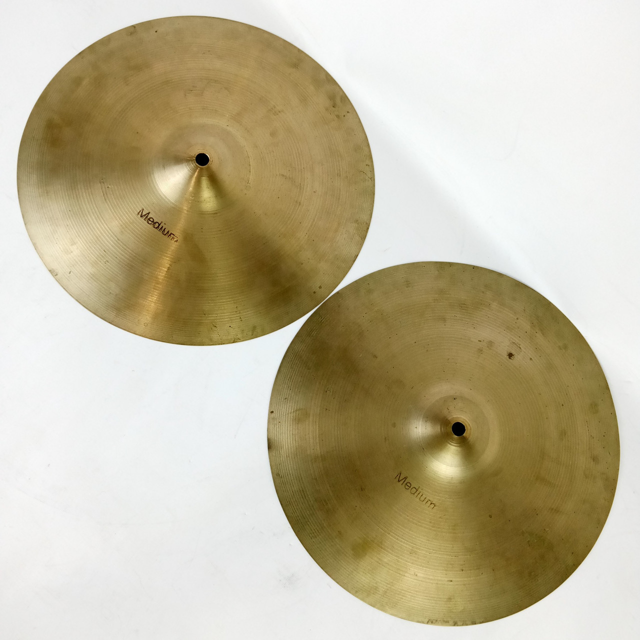 Pasha 13"Rogers Hi-Hats Cymbal 611/620g Paper-Thin B20 Bronze UFIP Italian Italy — main photograph