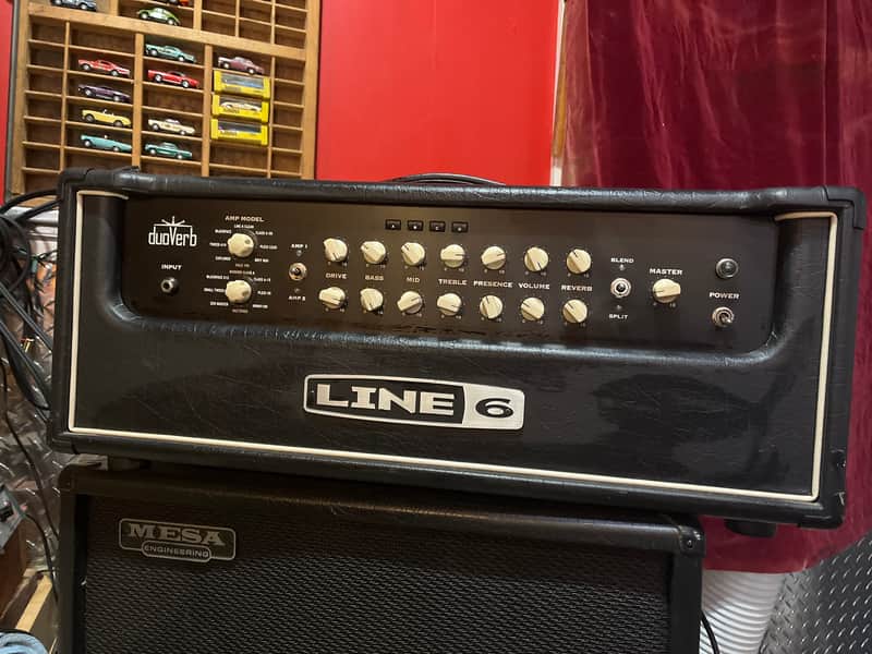 Line 6 Duoverb HD 100-Watt Stereo Digital Modeling Guitar Amp Head 2002 - 2004 - Black image 1