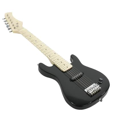 Accessories Pack Black Kids Beginner Guitar With Amp Case 30" Electric Guitar image 4