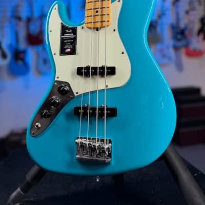Fender American Professional II Jazz Bass Left-handed Miami Blue Maple Fingerboard Auth Deal!  408 image 2