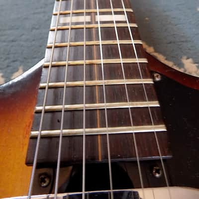 Magnatone Mark V  1957 Sunburst RARE Block Inlays w/Original HSC image 15