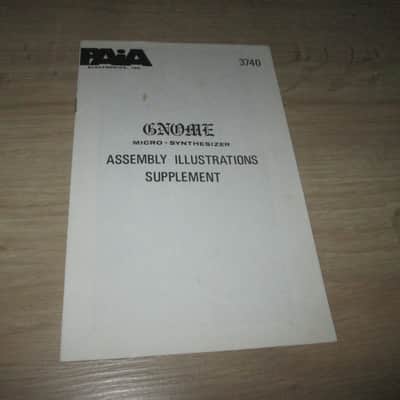 PAIA Gnome Original Assembly Manuals + Brochure and Service reports – 1974  - Synthesizer Brochure/Catalog image 9