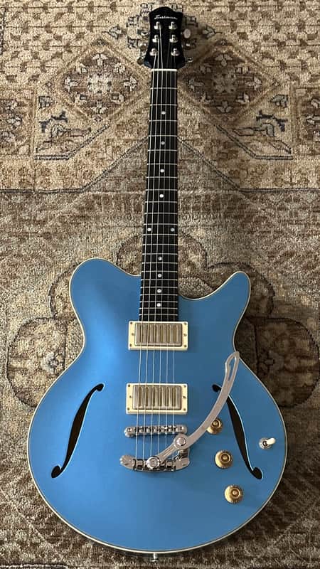 Eastman Romeo LA Semi-Hollow Celestine Blue w/ Hard Case & Free Pro Setup image 1