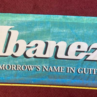 Ibanez Guitars 80’s-90’s - Dealer Banner Sign Vintage Cloth image 2