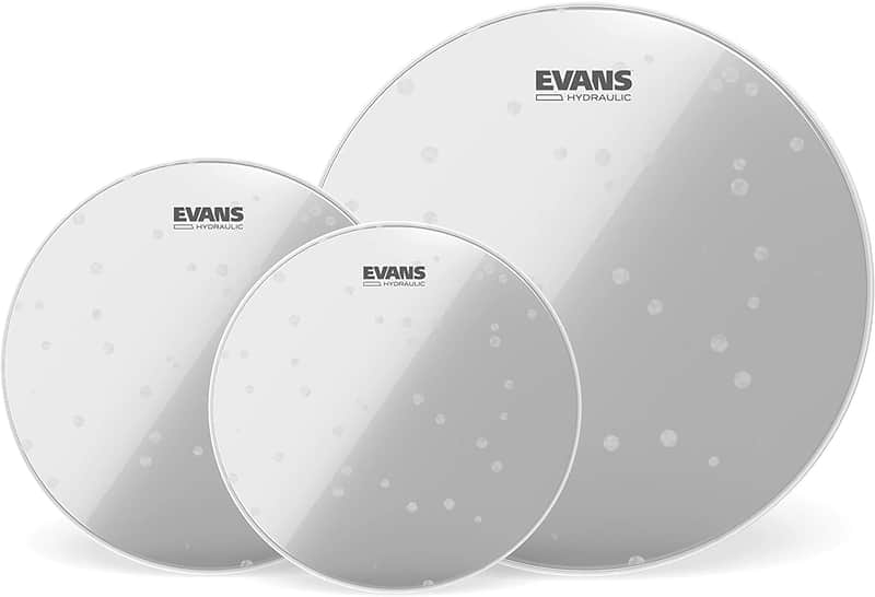 Evans Hydraulic Glass Fusion Tom Drum Head Pack ETP-HYDGL-F