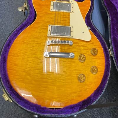 Epiphone Elitist Les Paul 2007 - Amber Burst - Hardshell Case Included image 18