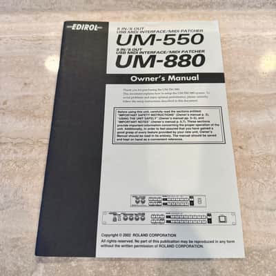 Roland Edirol UM-880 8 IN / 8 OUT USB MIDI Interface Patchbay Rackmount image 6
