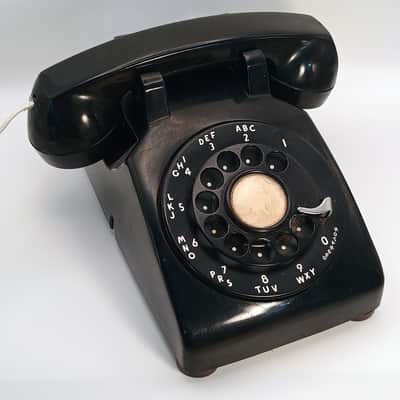 Custom Lo-Fi Telephone Microphone - Northern Electric G1 1960's Handset - Black w/ Model 500 Tremolo Effect Base image 2