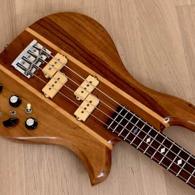 1980 B.C. Rich Eagle Bass, Koa Neck Through Vintage USA-Made Bass w/ Case image 8