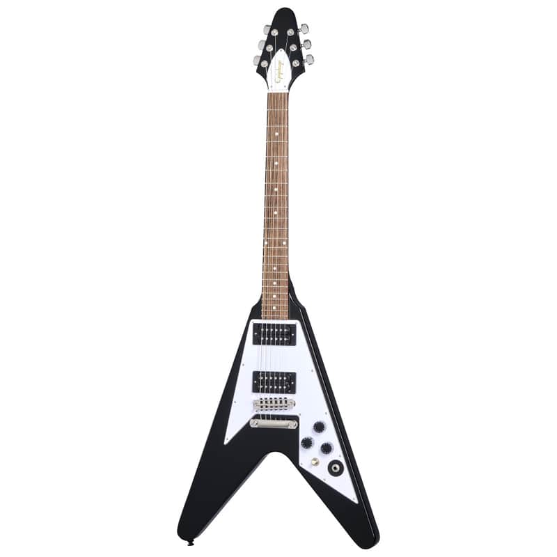 Epiphone Kirk Hammett 1979 Flying V (Incl. Hard Case) in Ebony image 1