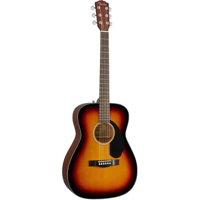 Fender CC-60S Concert Acoustic Guitar Sunburst image 7