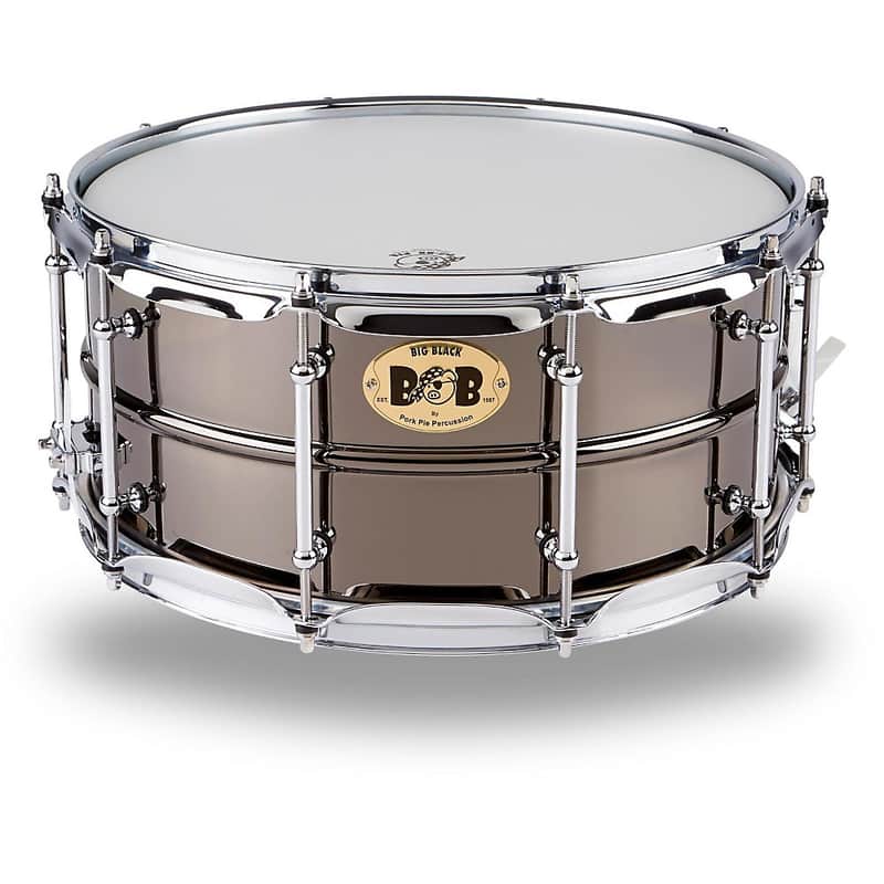 Pork Pie PP6514BB Big Black Brass 6.5x14" Snare Drum image 1