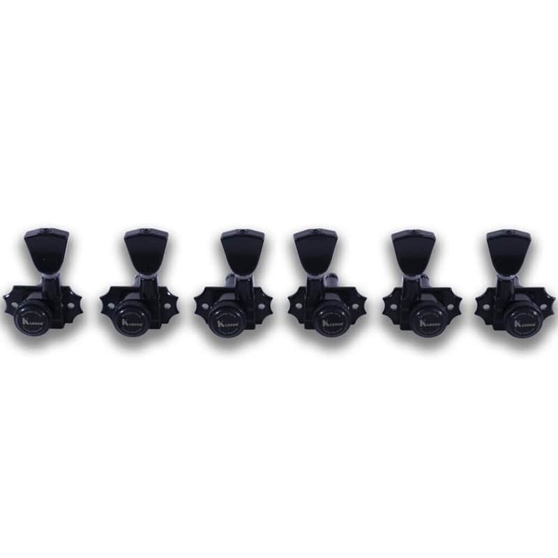 NEW Kluson Revolution 3x3 LOCKING TUNERS 19:1 Ratio G-Mount Black KRGL-3-B image 1