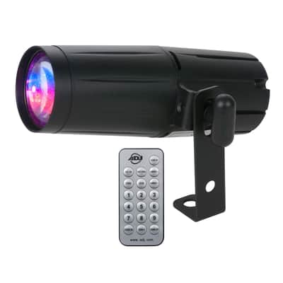 ADJ Pinspot LED Quad DMX RGBW Spot Accent Effect Lighting Fixture - Open Box Mint image 1