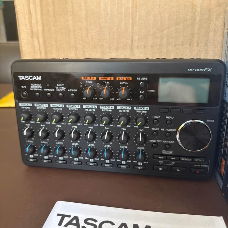 TASCAM DP-008EX 8-track Digital Portastudio 2013 - Present - Black image 1