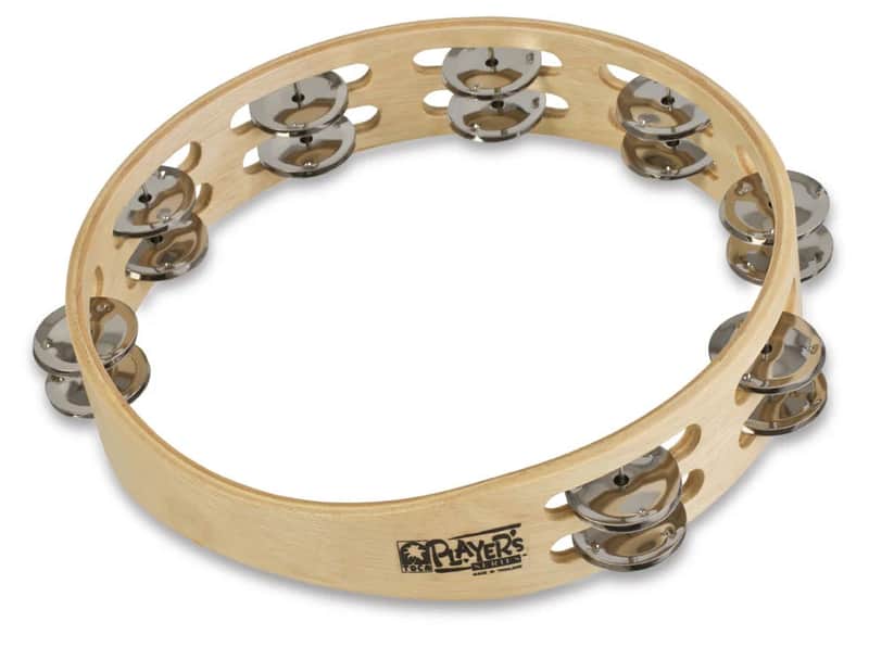 TOCA Player's Wood Tambourine, 10" Double Row T1010 image 1