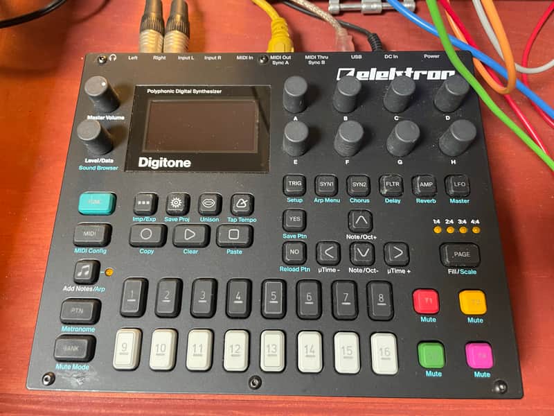 Elektron Digitone 8-Voice Digital Synthesizer 2017 - 2024 - Black image 1