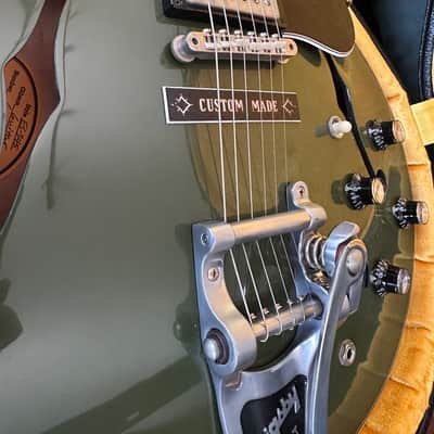 Gibson ES-345 1964 Olive Drab Green w/bigsby 2016 - Olive drab green image 7