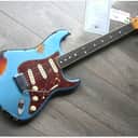 Fender  Custom Shop 60s Stratocaster "Binding Neck" Heavy Relic Lake Placid Blue over Sunburst