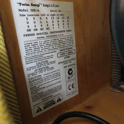 Fender Twin-Amp, Model 5E8-A, '57, 2 x 12" Tube Amp w/ Roadie ATA Case (Casters) image 5
