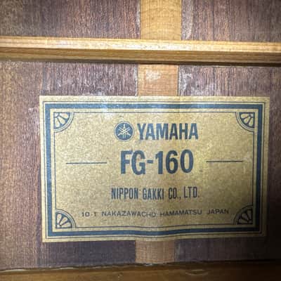 1972 Yamaha FG-160 Wide Nut Acoustic w/Vintage Yamaha Hard Case image 22
