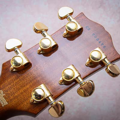 GIBSON USA Custom Shop Les Paul Custom 3A Quilt Top "Trans Amber + Ebony" (2017) image 13