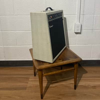 Tempo Tremolo Guitar combo amplifier 1967 - White tweed image 3