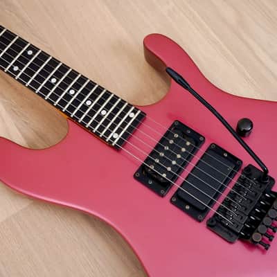 1980s Kramer Nightswan Vintage Electric Guitar Metallic Pink, Vivian Campbell, ESP image 7