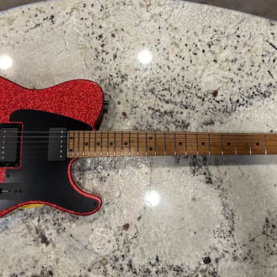 LsL Instruments T Bone 24 Fret - Brilliant Fire Sparkle - Matching Headstock image 2