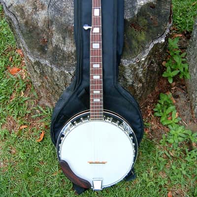Hohner Vintage Japan 5 String Resonator Banjo 1970s Mahogany image 1