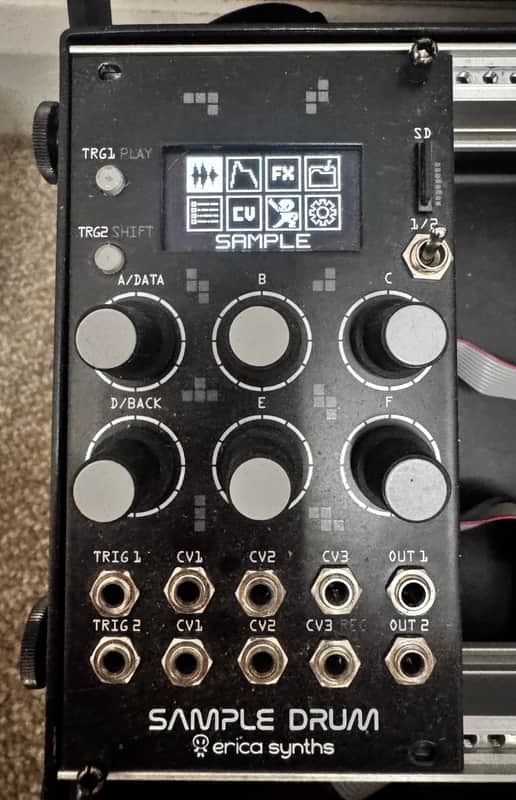 Erica Synths Sample Drum - Black Eurorack Module image 1